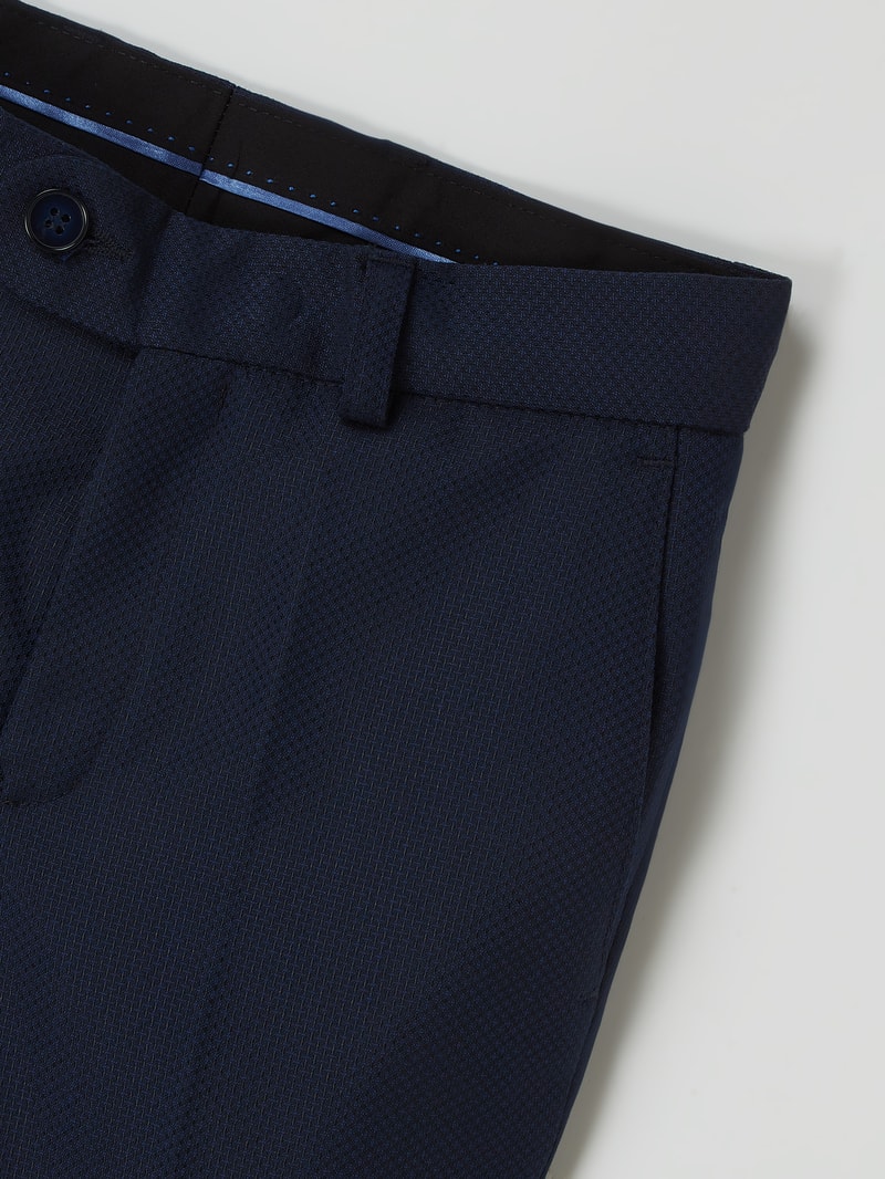 Super Slim Fit Hose mit Stretch-Anteil in marineblau