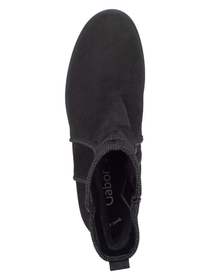Gabor Leder-Boots in Schwarz günstig kaufen