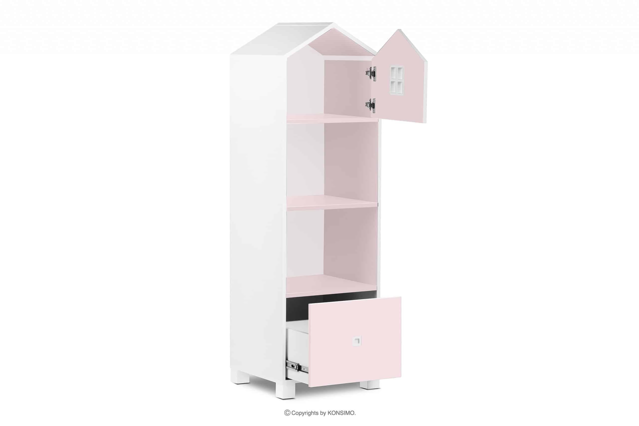 Konsimo Babyzimmer-Komplettset MIRUM Kinderzimmer-Möbelset Komplett-Kinderzimmer, Kommode, Kleiderschrank, Bücherregal