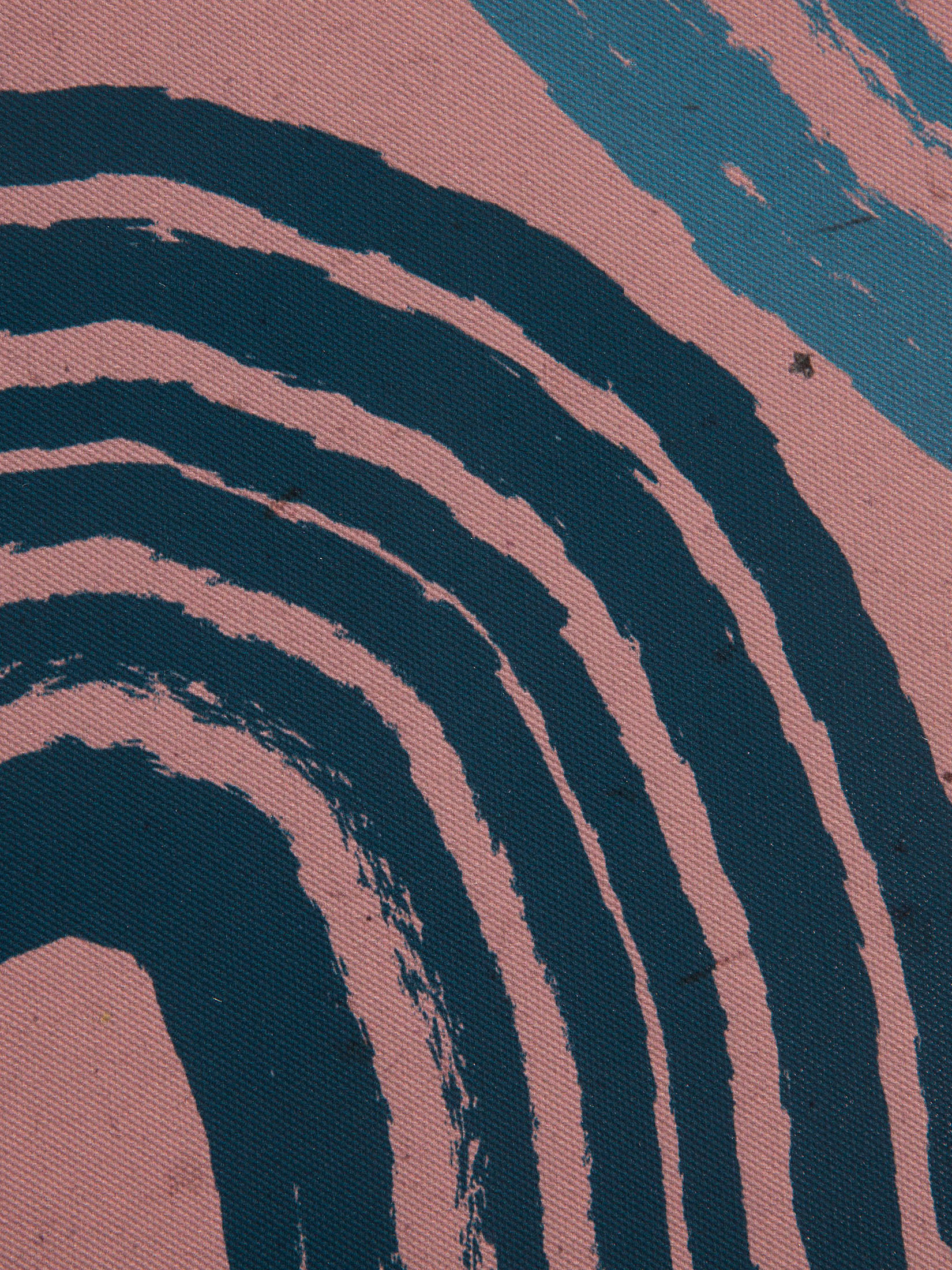 Blue Lines Leinwand-Druck-gerahmt, Multicolor
