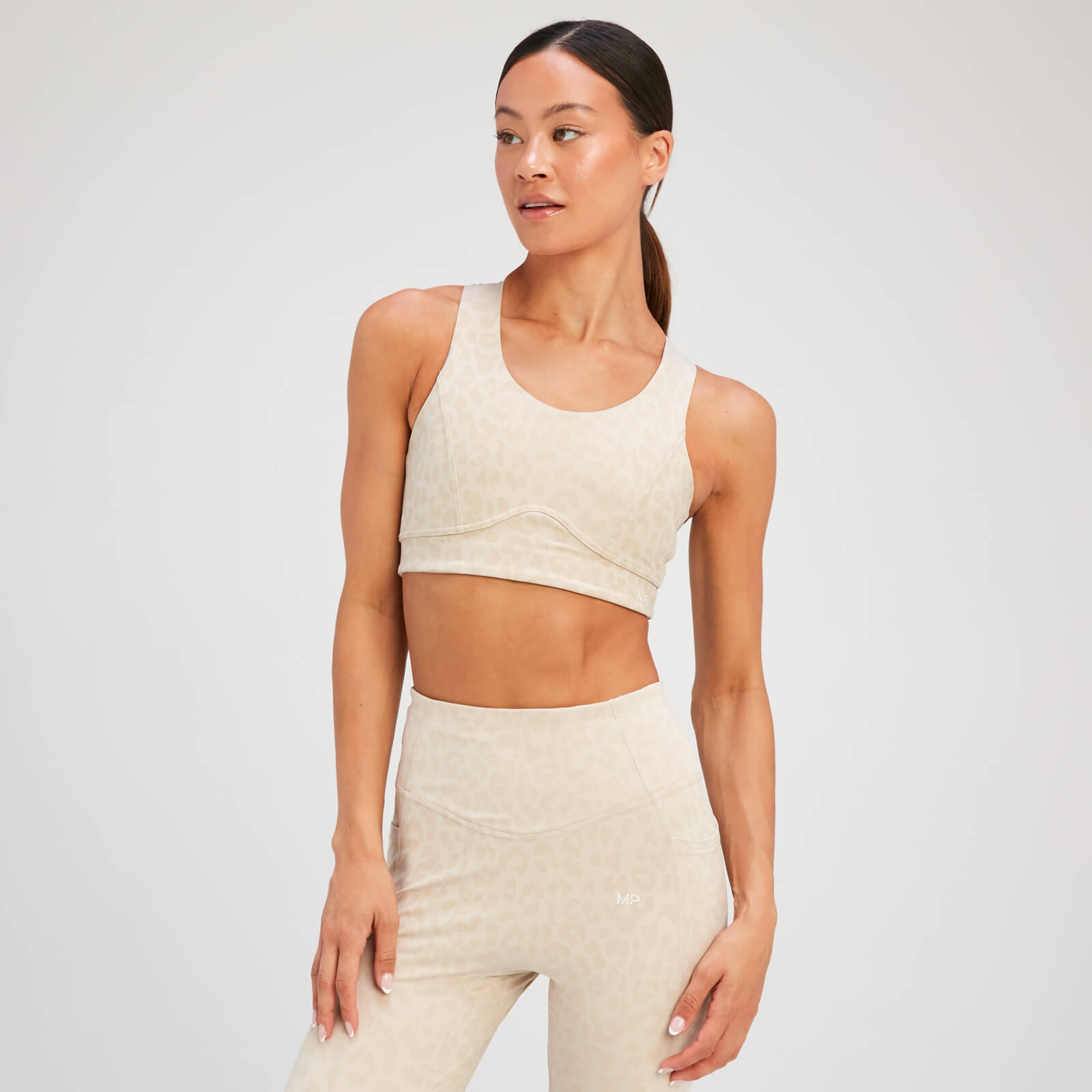 Brassière de sport MP Tempo Animal pour femmes – Gris toile