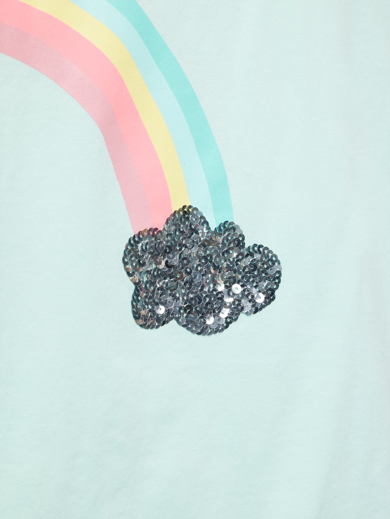 T-Shirt mit Motiv-Applikation in mint