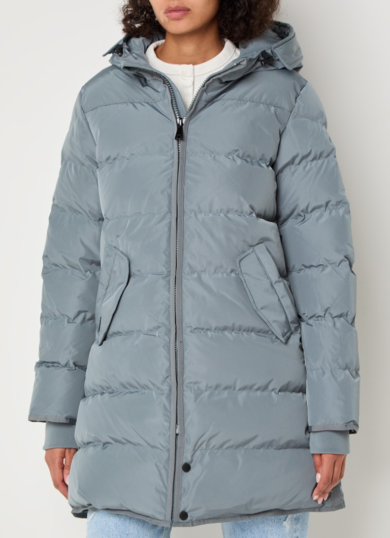 Airforce Jade padded jacket with hood and flap pockets