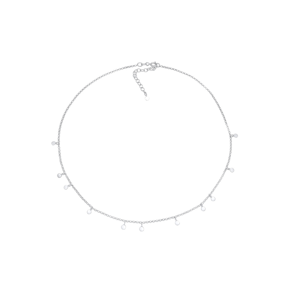 Elli Elli Collier Pièce de monnaie Geo Circle Basic en argent sterling 925 collier