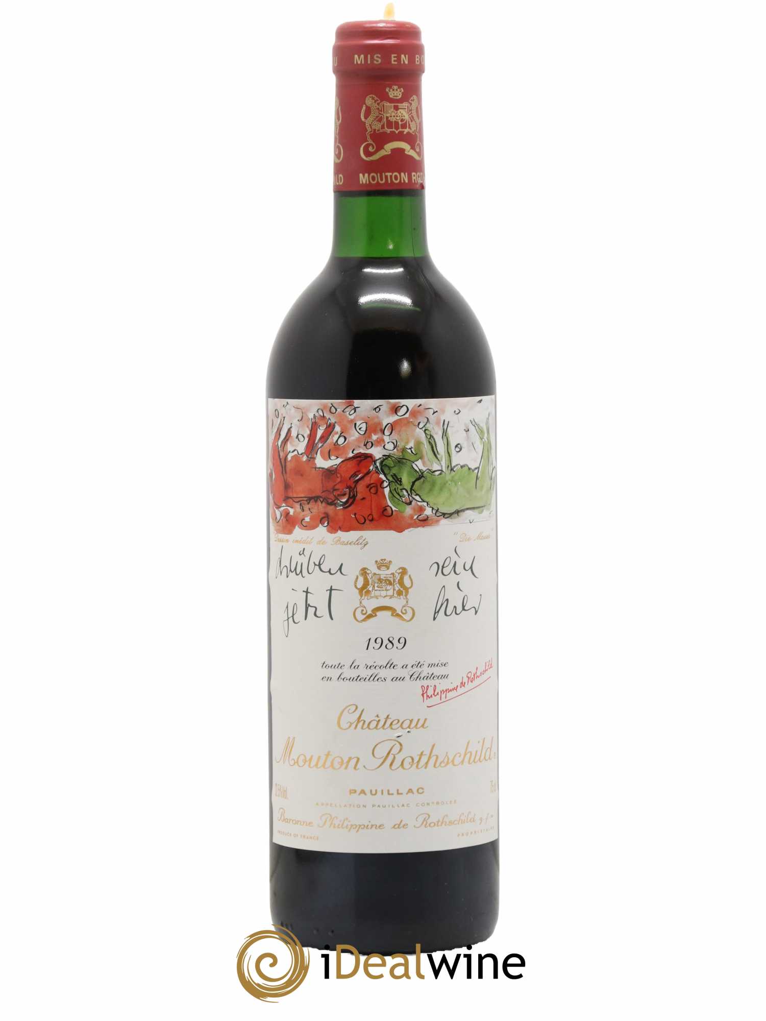 Château Mouton Rothschild 1er Grand Cru Classé  1989 - Lot de 1 Bouteille