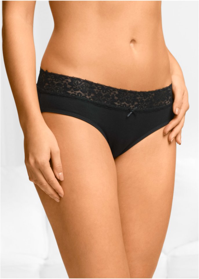 Slip mit Spitze (5er Pack)