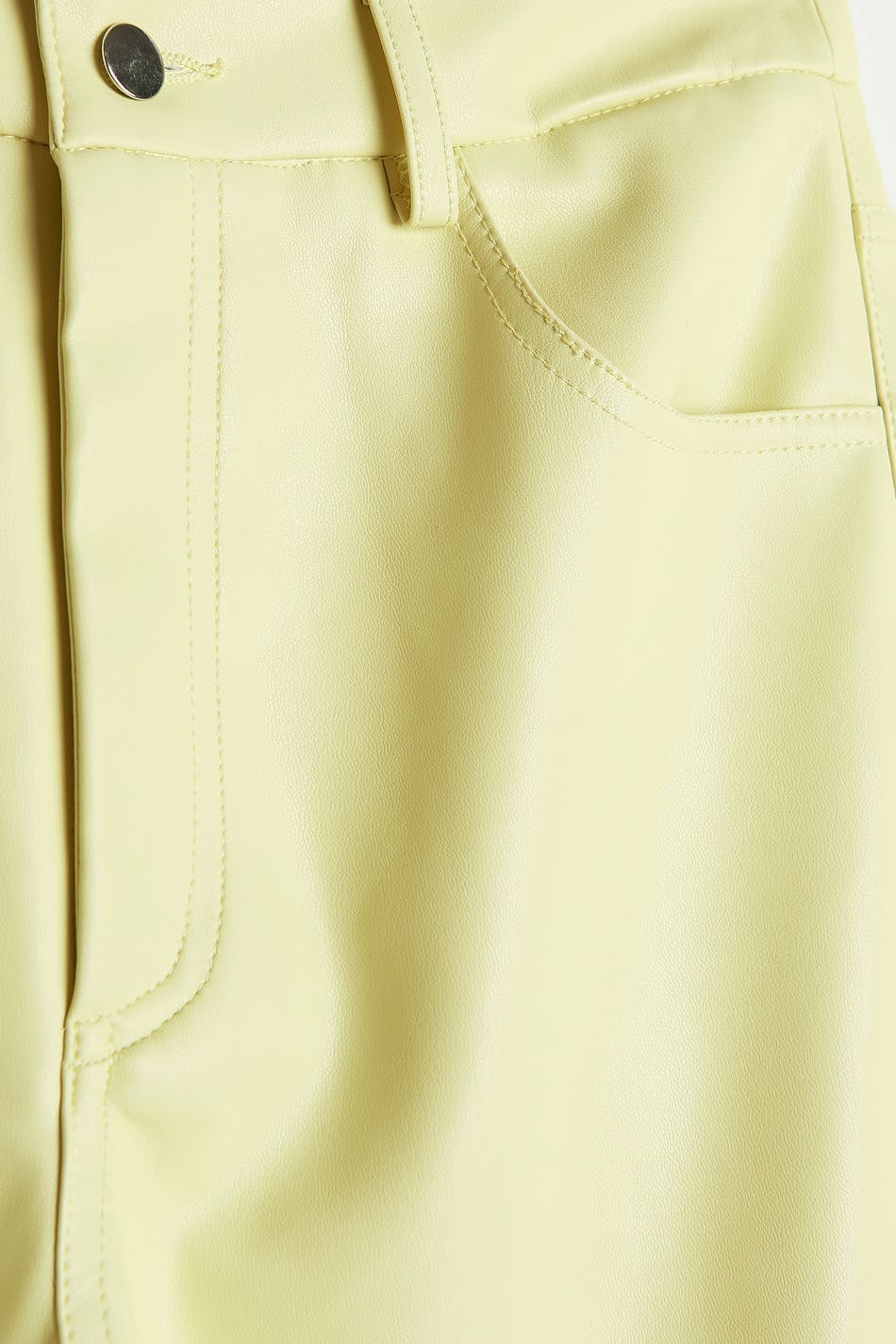 Straight pu trousers