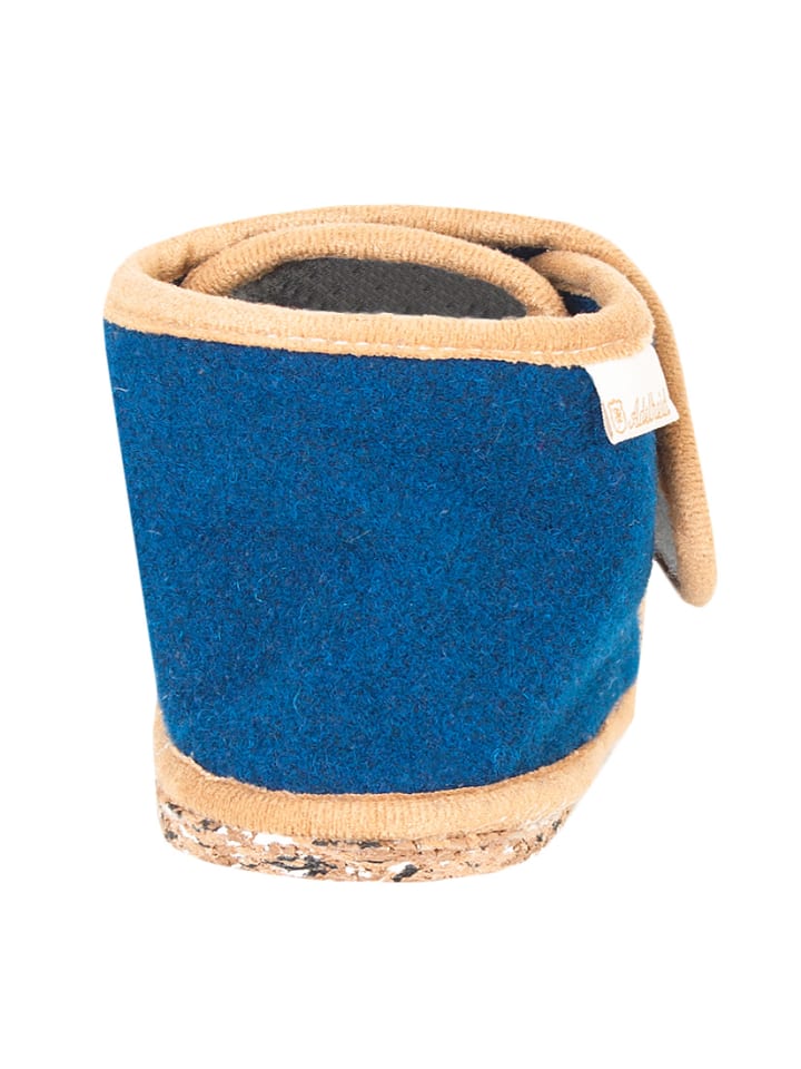 Adelheid Kinderpantoffeln grau-blau in Blau günstig kaufen