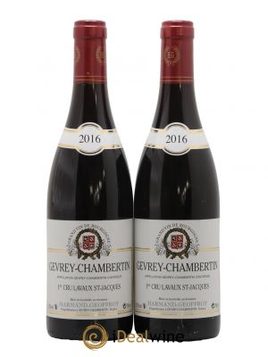 Gevrey-Chambertin 1er Cru Lavaux Saint Jacques Harmand-Geoffroy (Domaine)  2016 - Lot de 2 Bouteilles