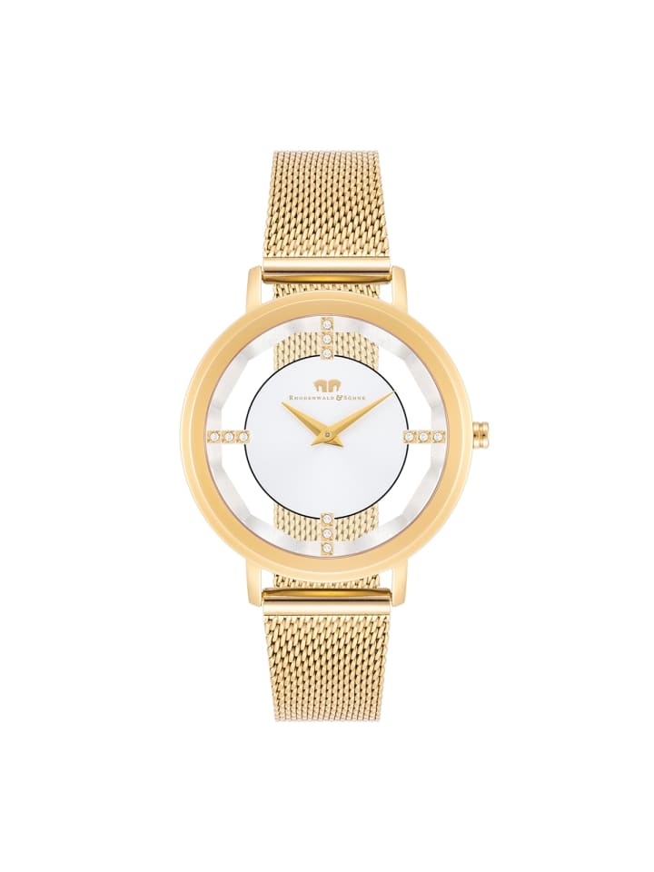 Rhodenwald & Söhne Damen Quarzuhr gelbgold Edelstahl gelbgold in gelbgold günstig kaufen 20 cm