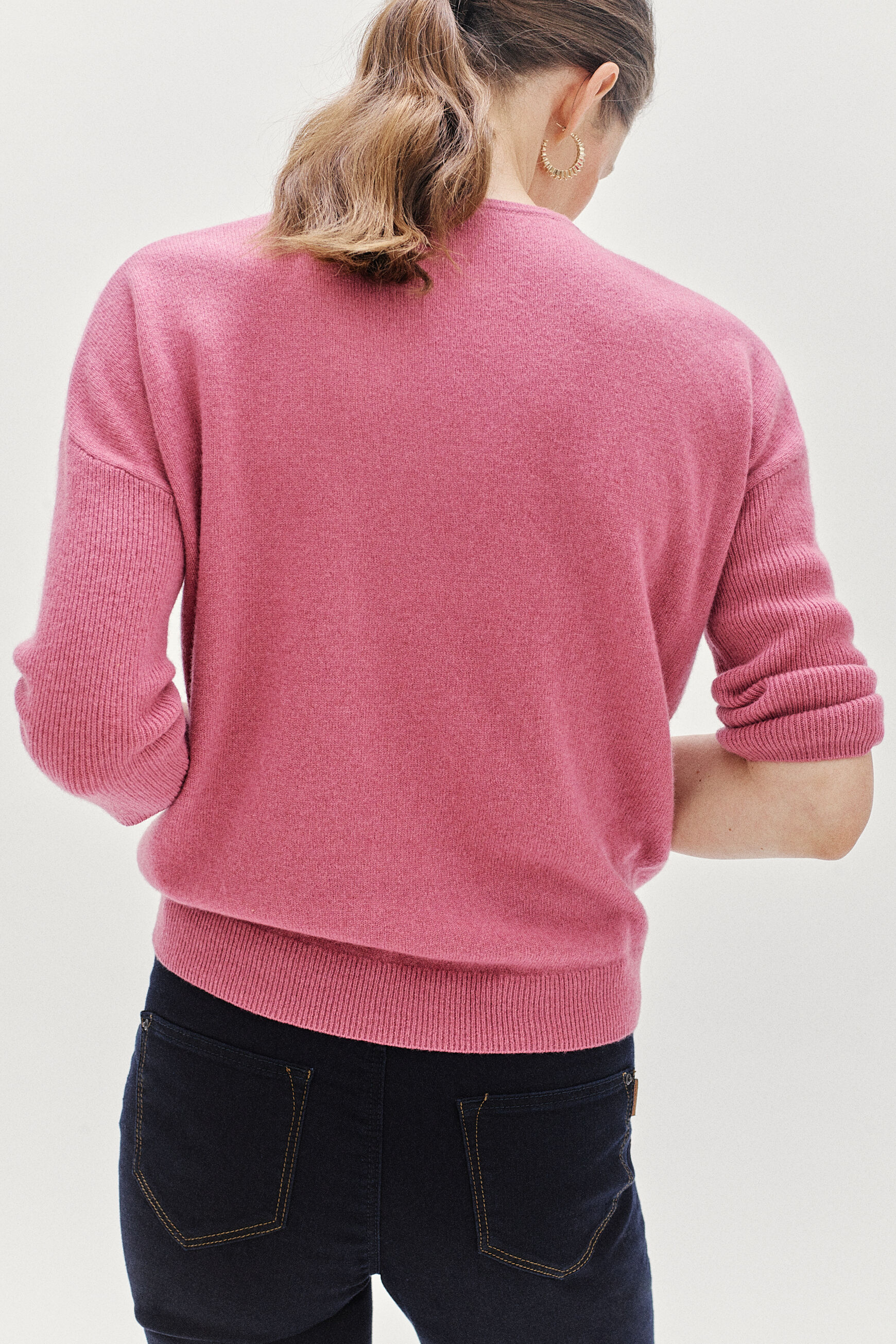 pull ambre rose femme