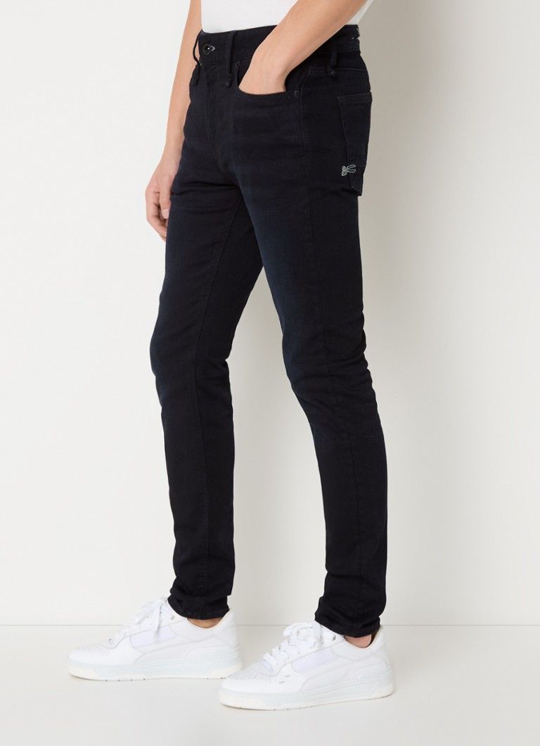Blugi Denham Bolt Slim-Fit, decolorare închisă