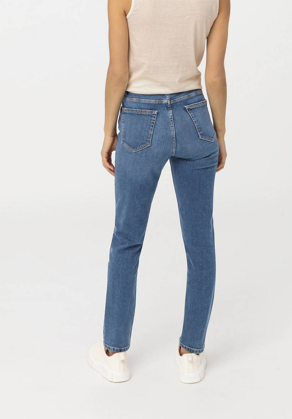 BetterRecycling Jeans High Rise Slim Fit aus Bio-Denim