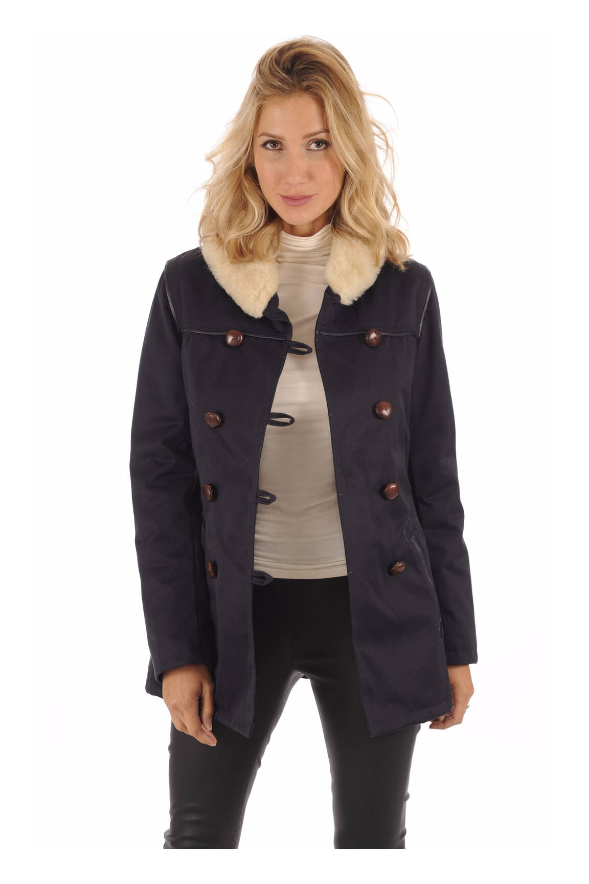 La Canadienne Parkas Femme couleur bleu