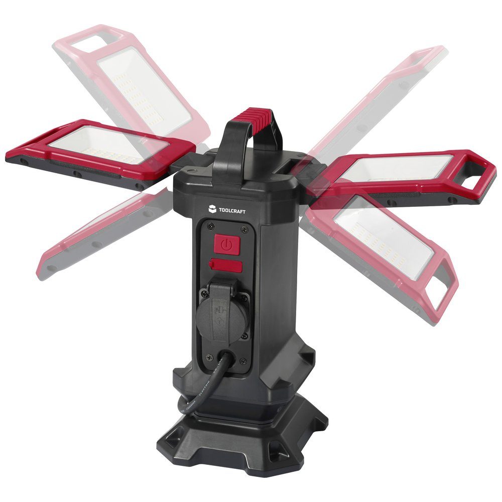 TOOLCRAFT Baustrahler TOOLCRAFT LED-Baustrahler Stativlänge (max): 1500 mm 40 W Naturwe
