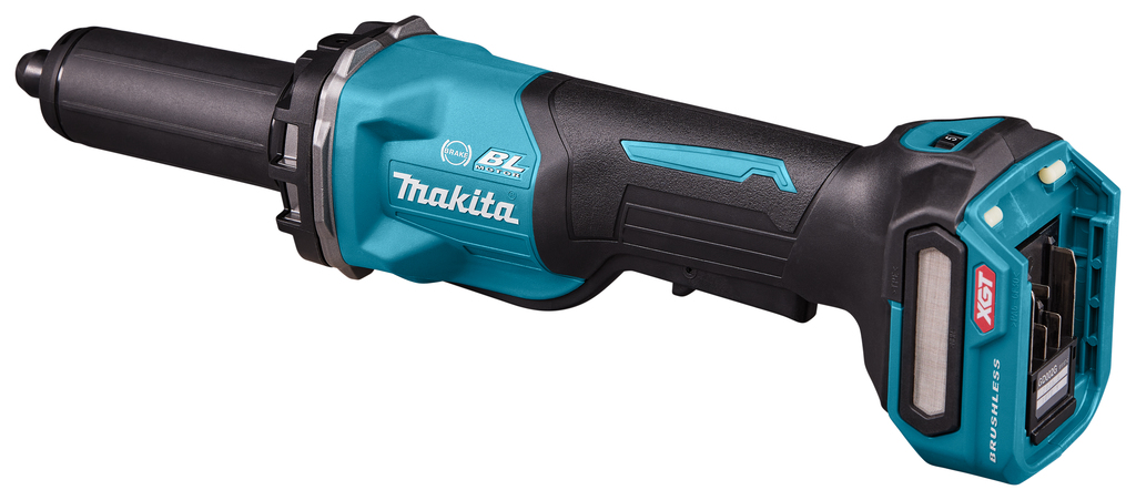 Makita GD002GZ XGT 40V Max bezprzewodowa szlifierka prosta z wyłącznikiem bezpieczeństwa. W pudełku bez akumulatora i ładowarki.