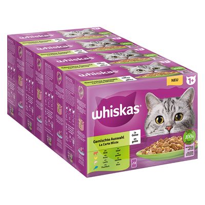 Megapack Whiskas 1+ Adult Frischebeutel 48 x 85 g