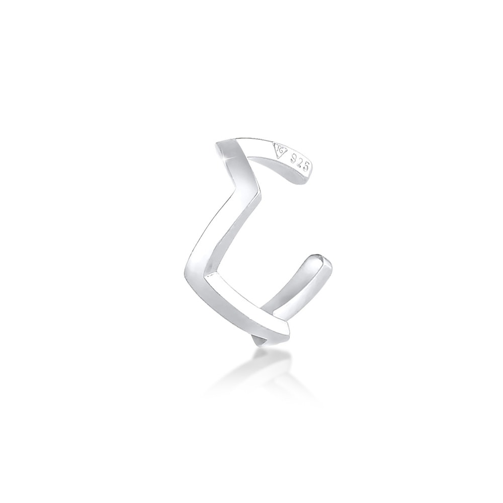 Elli Elli Boucles d'Oreilles Boucle d'oreille dame Zig Zag Trend Blogger de base Minim Boucles d'oreilles
