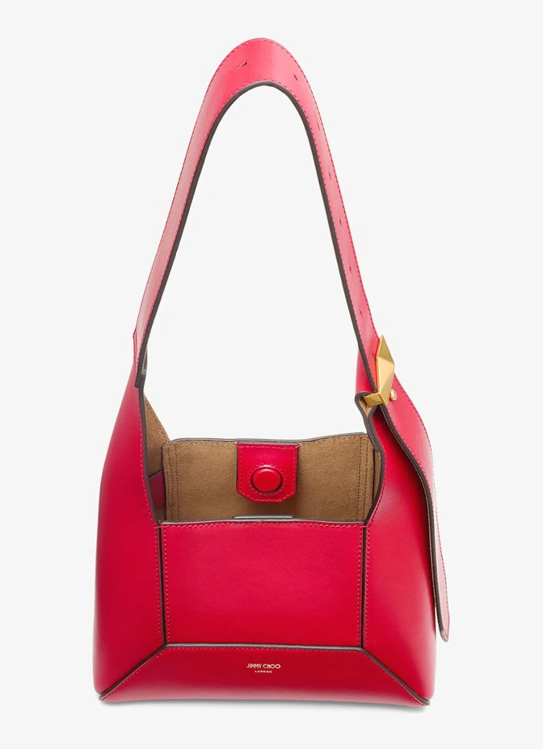 Geantă de umăr Jimmy Choo Diamond Hobo/S din piele de vițel