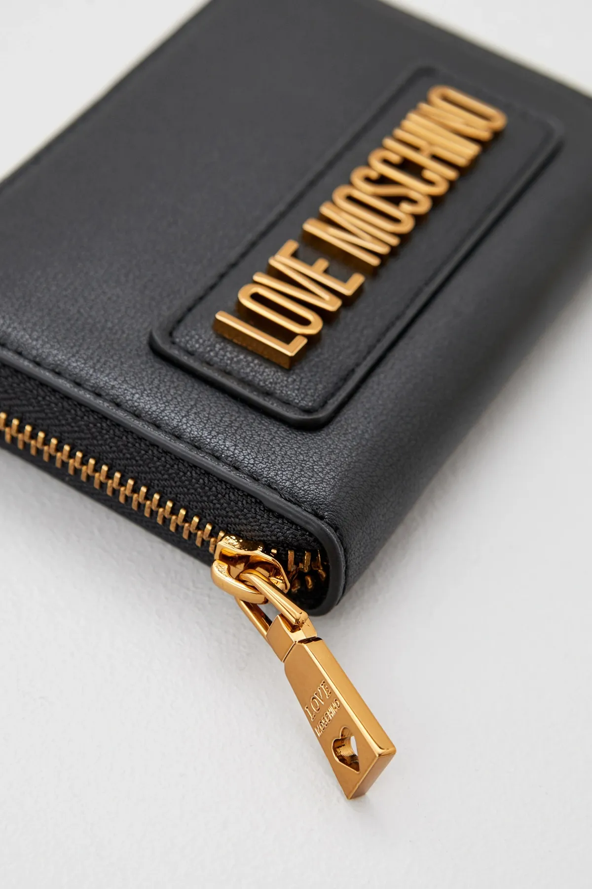 Love Moschino  Damen/Mädchen BLACK GALV.OTT.V. Geldbeutel