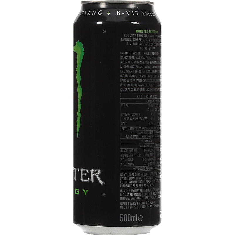 Monster Monster 500 ml energidrikk Green, Energy