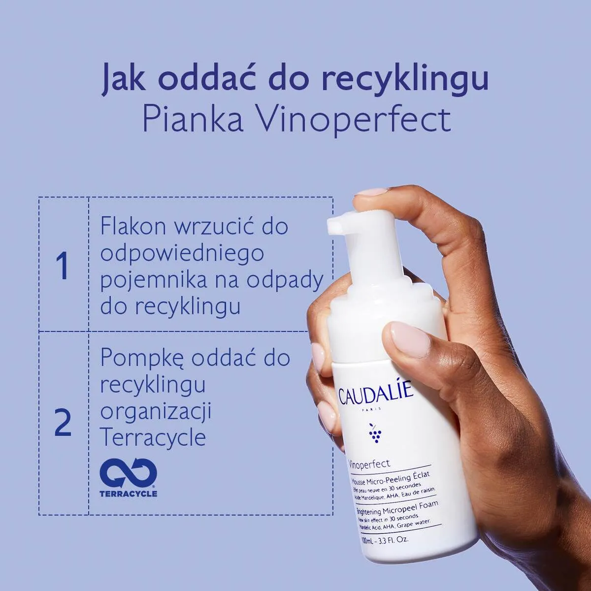 Caudalie Vinoperfect Lysnende Mikro-Eksfolierende Skum