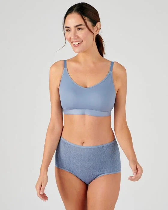 Soutien-gorge brassière sans armatures avec agrafes Climatyl