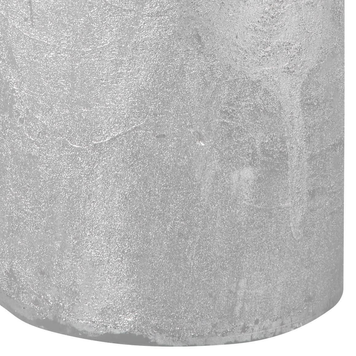 2 große Kerzen im Metallic-Look