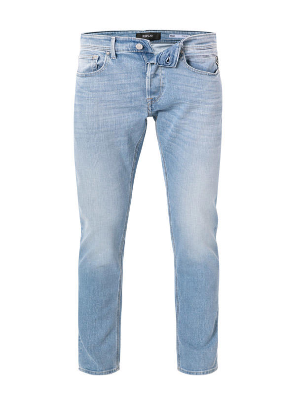 Replay, Jeans Willbi, Regular Slim Fit, Baumwoll-Stretch, hellblau