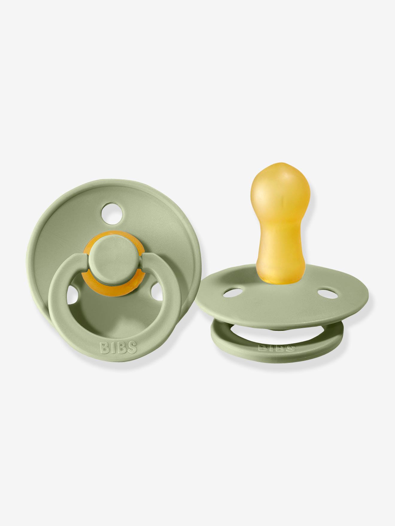 Bibs 2 Beruhigungssauger COLOUR BIBS, Gr. 1 (0-6 Monate) - ziegel+zartrosa