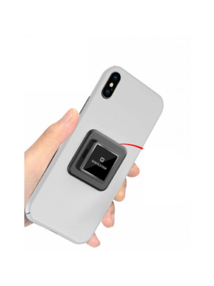 Swissten Easy Lock Adapter Starker 3M-Kleber für Smartphone-Befestigung in schwarz günstig kaufen 20 cm