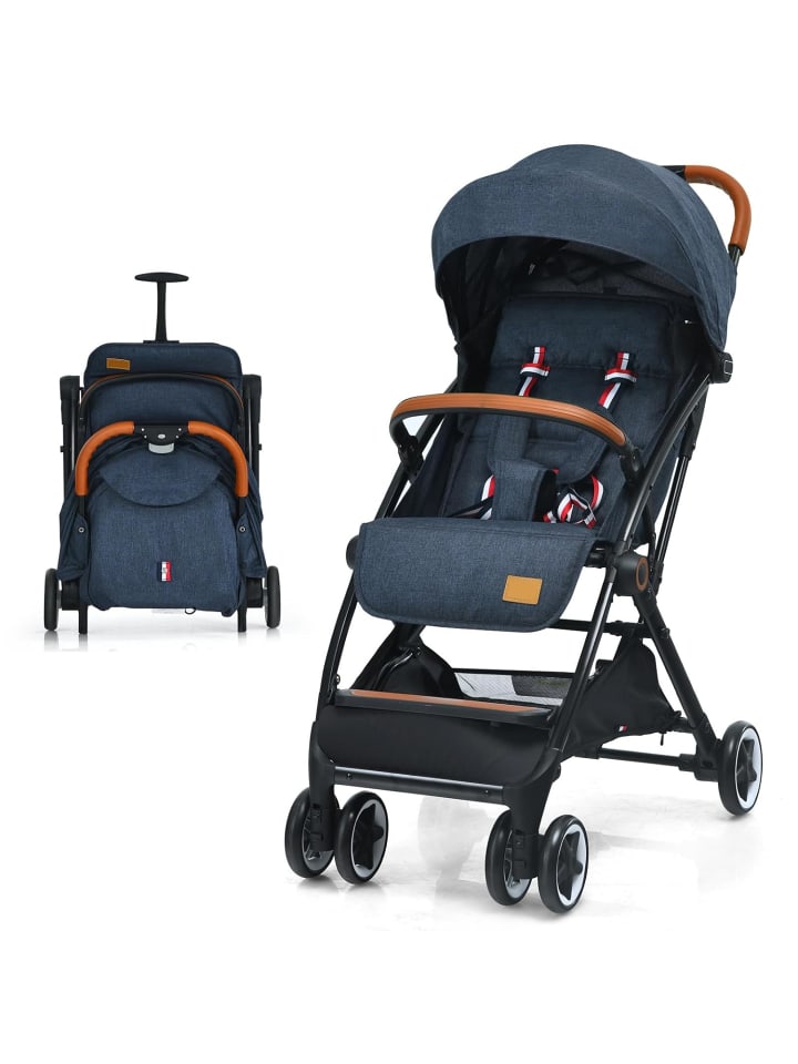 COSTWAY Kinderwagen in Blau günstig kaufen 70x40 cm