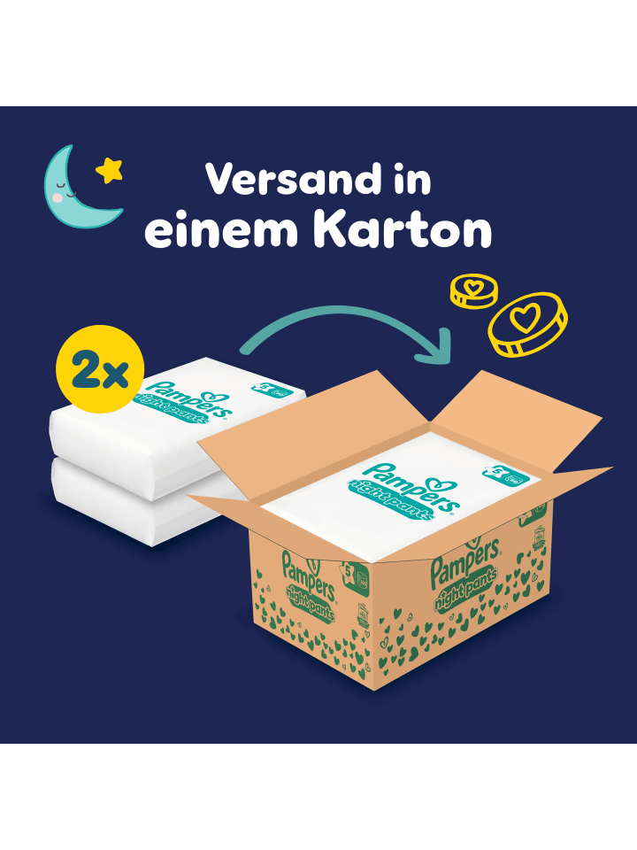 Pampers Pampers Night Pants Größe 5, 160 Windeln, 11kg-17kg günstig kaufen 5