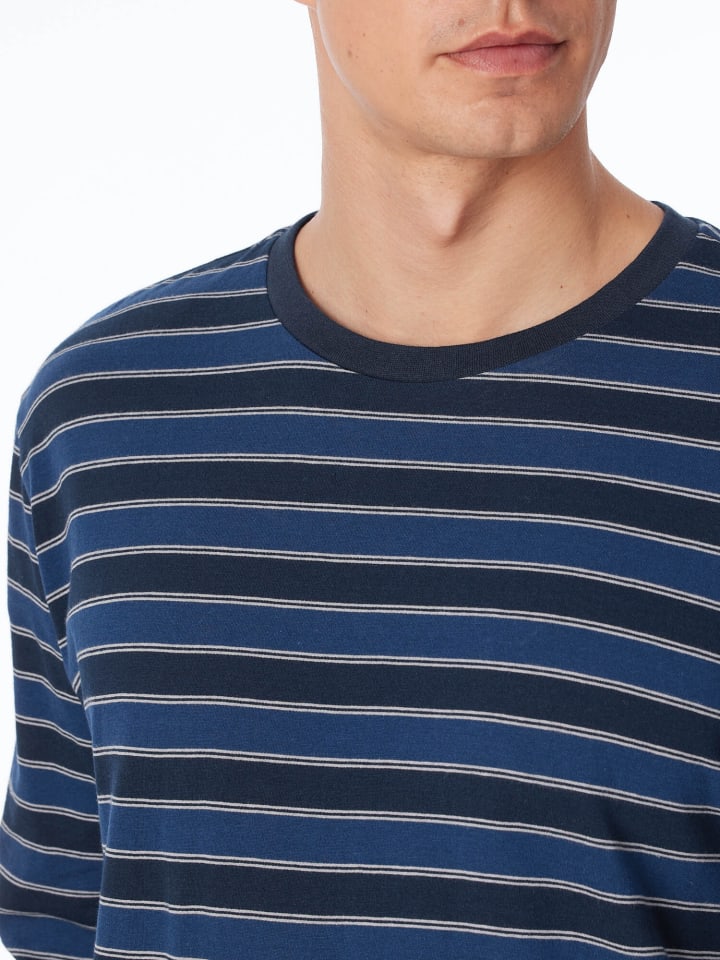 Schiesser Pyjama UNCOVER Nightwear in Dunkelblau günstig kaufen