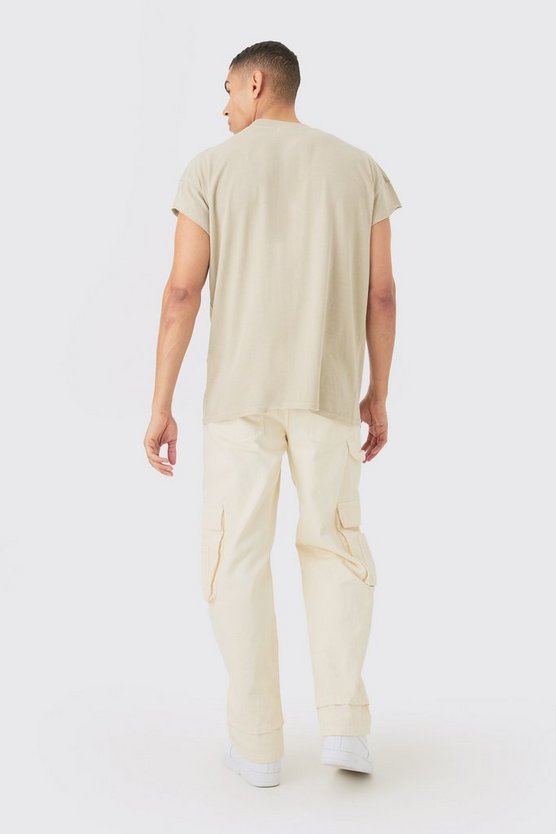Oversize T-Shirt mit kurzen Ärmeln
