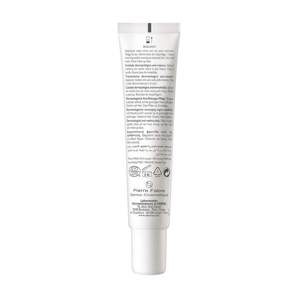 A-Derma Biology - Soin dermatologique anti-rouge urs BIO Soin visage