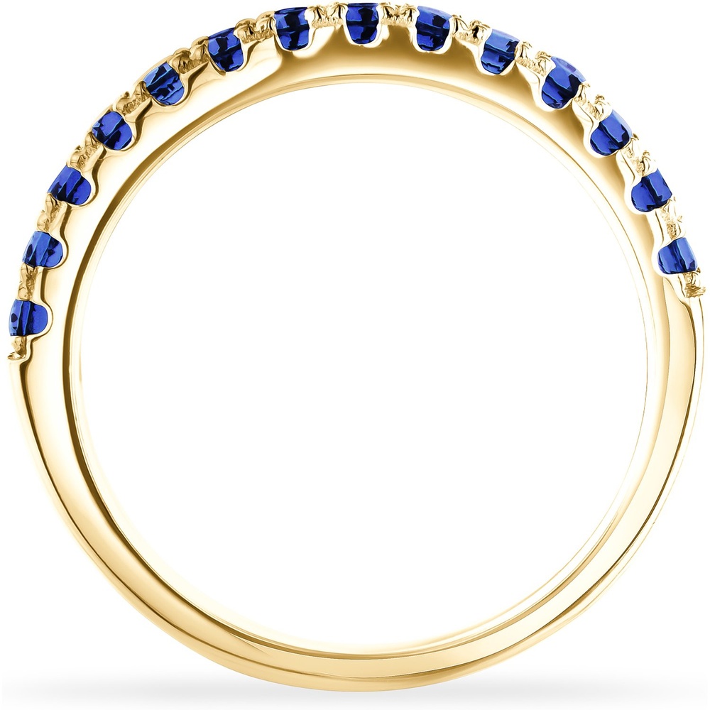 FAVS Bague pour femme Acier inoxydable bleu, or jaune Bague