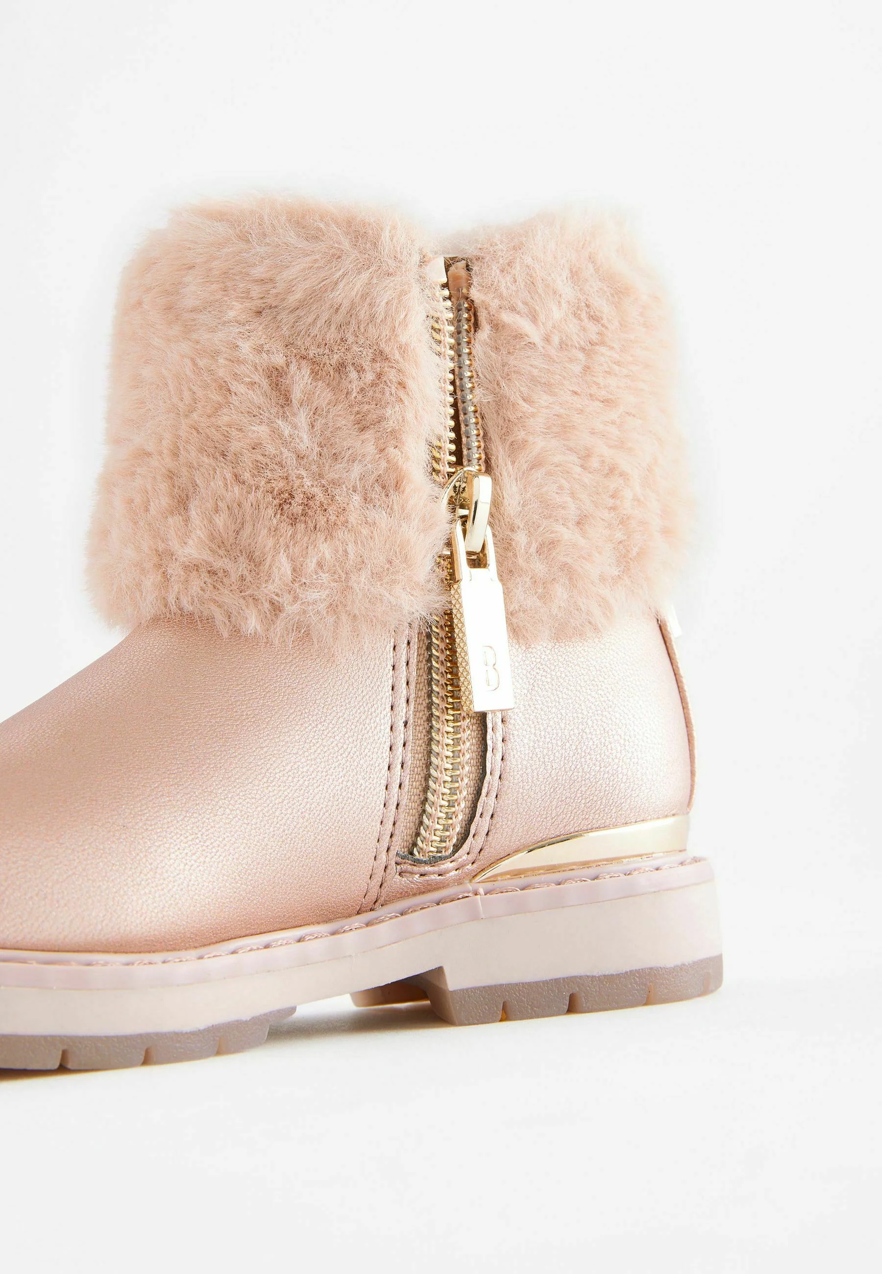 Botas de nieve con puños de piel y lazo de Baker by Ted Baker