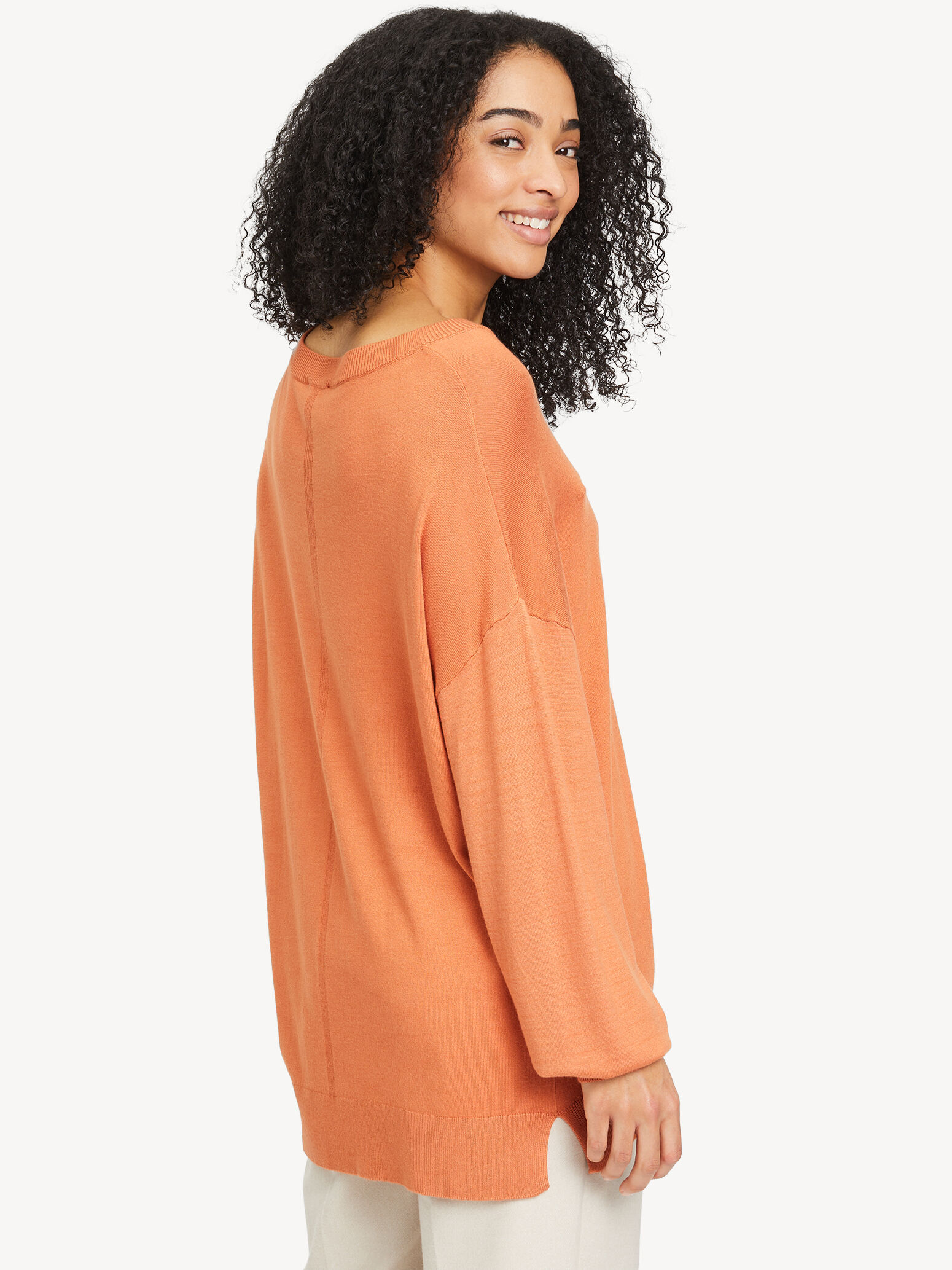 Pull-over en tricot - orange