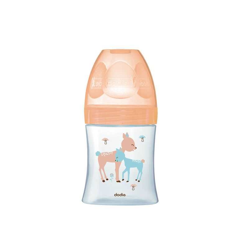 Biberon en verre 0-6 mois 150 ml anti colique Biche Dodie