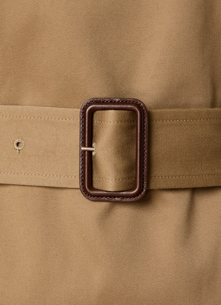 Saint Laurent double-breasted trench coat with tie belt