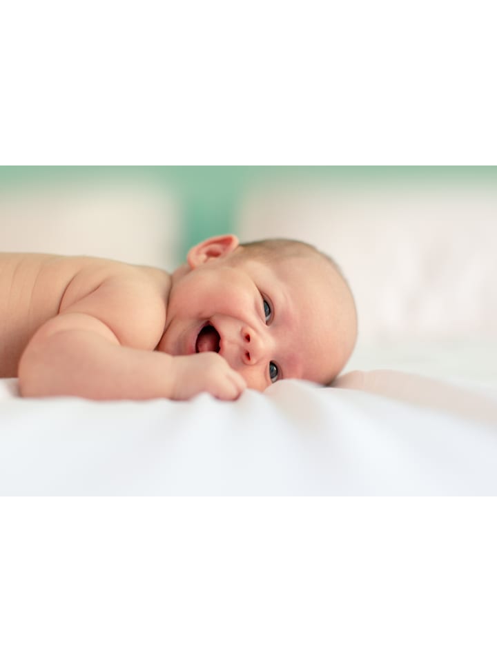 TRAUMBÄR Babybettdecke BENCE mit Bärchendruck in Weiß günstig kaufen 80 x 80 cm