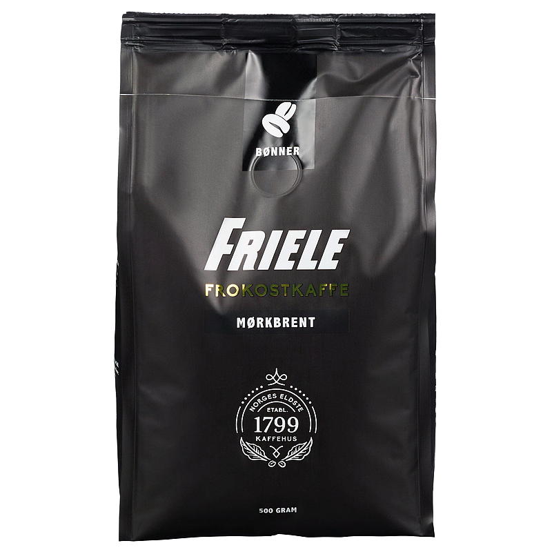 Friele Hele bønner Friele 500 g, frokostkaffe mørkbrent