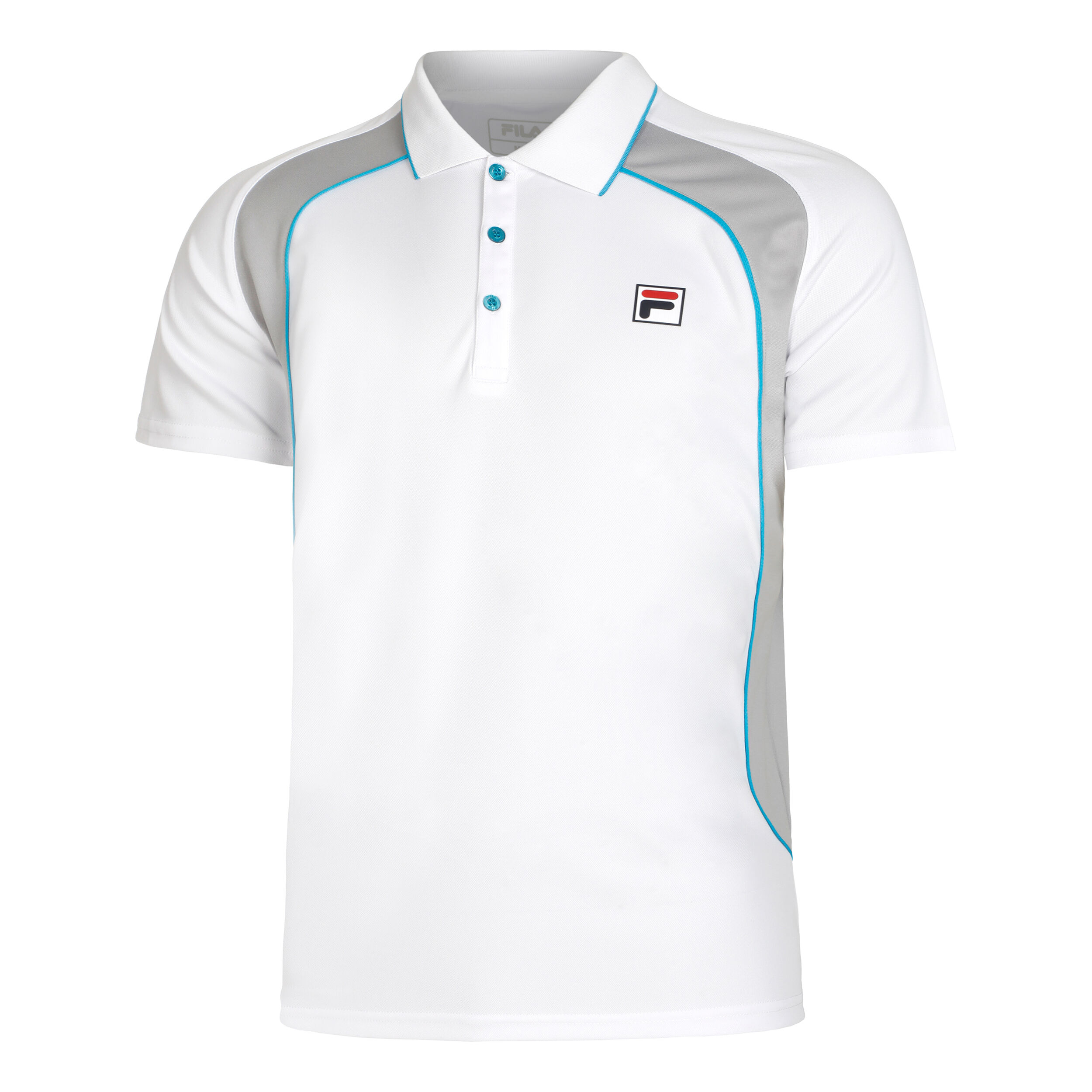 Harrison Polo Herren - Weiß, Silber