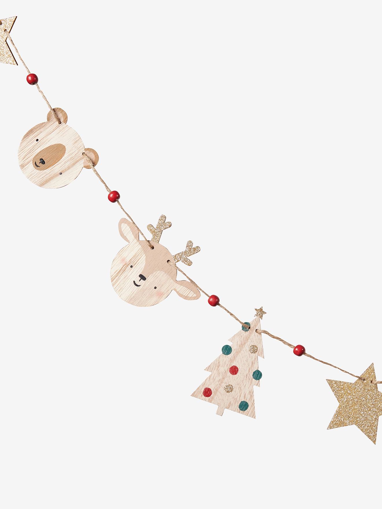 Guirlande de Noël en bois bois