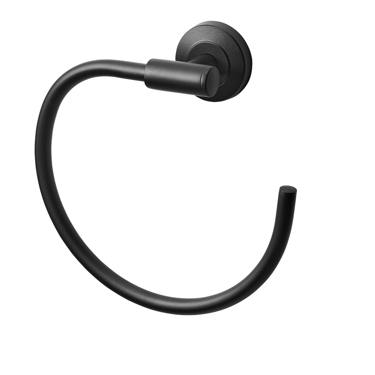 Weles AMARE Handtuchhalter Ring, Schwarz