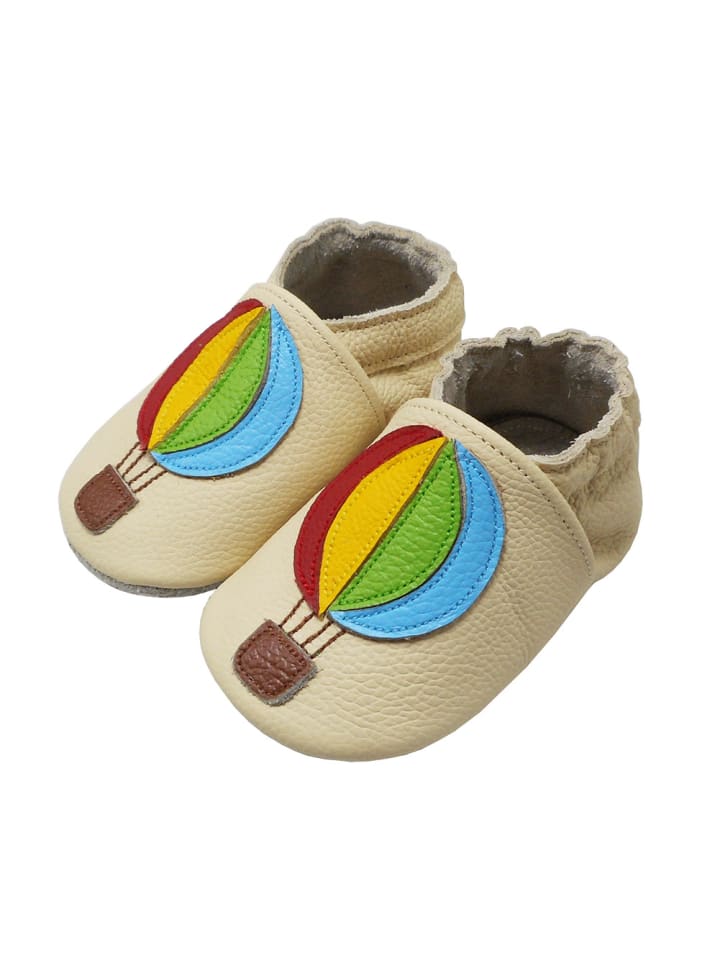 Yalion Leder-Krabbelschuhe 
