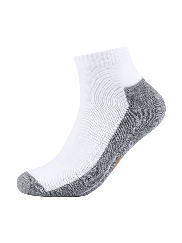 camano Sportsocken kurz Atmungsaktiv Bequem Perfekte Passform Tennissocken Verstärkt Herren und Damen pro tex 4er Pack function in Weiß günstig kaufen