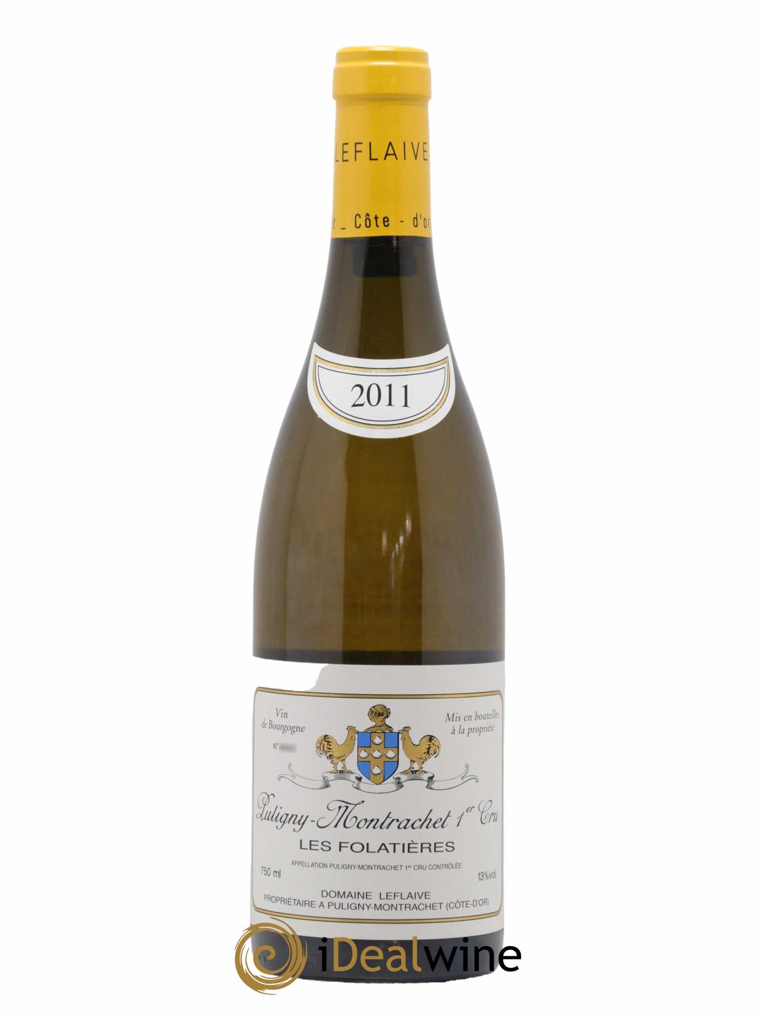 Puligny-Montrachet 1er Cru Les Folatières Leflaive (Domaine)  2011 - Lot de 1 Bouteille