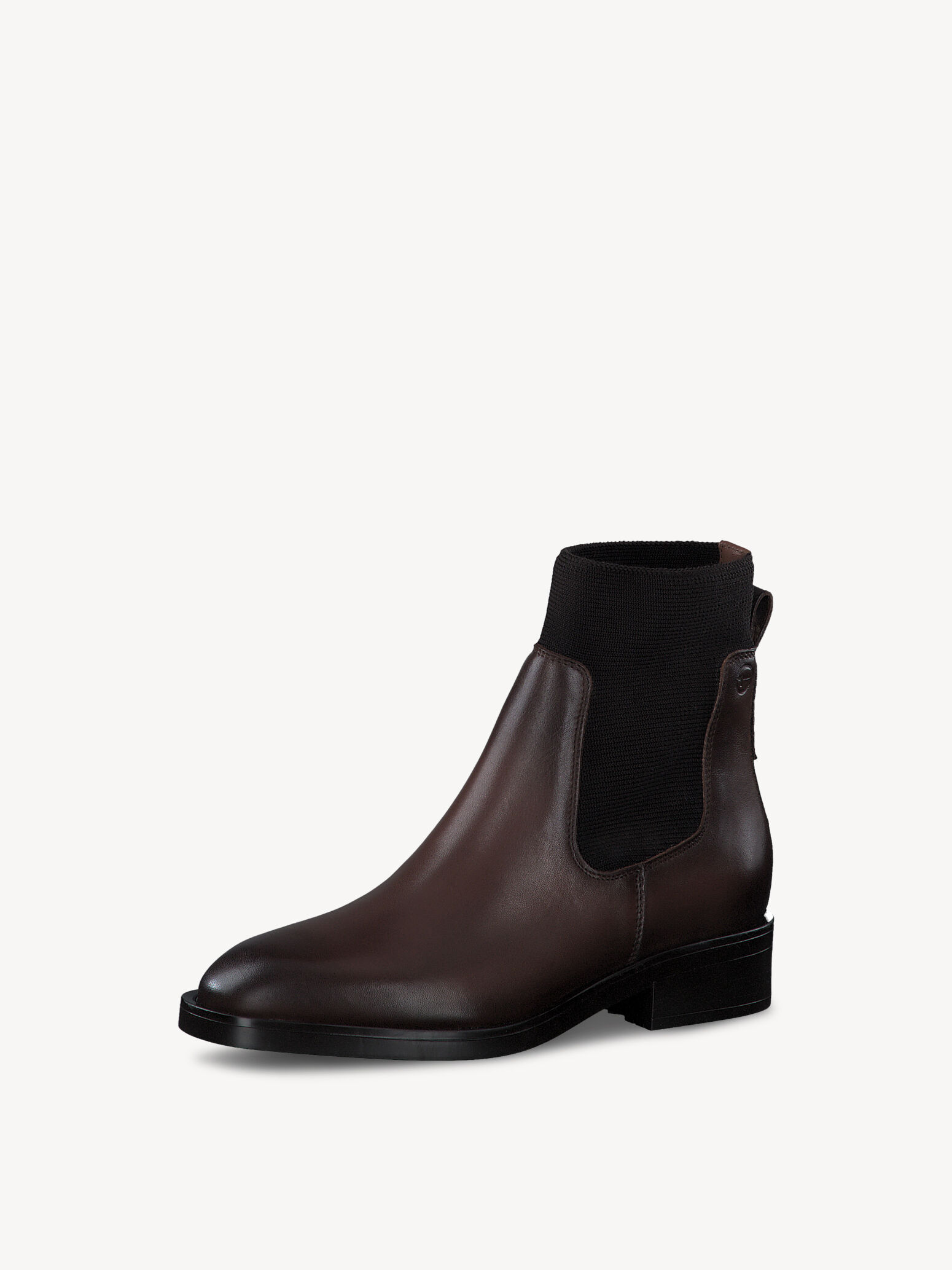Bottine Chelsea en cuir - marron